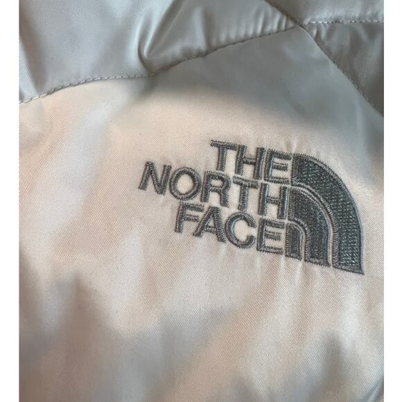 The North Face 550 Quilted Puffer Vest Full Zip S Womens White Pockets Gorpcore - Picture 6 of 9